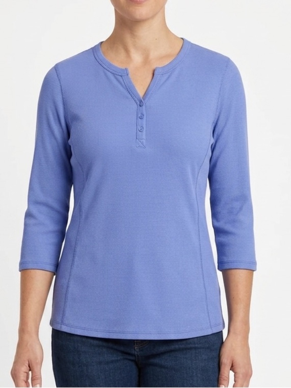 Duluth Trading Co Women's Henley Long Sleeve Top